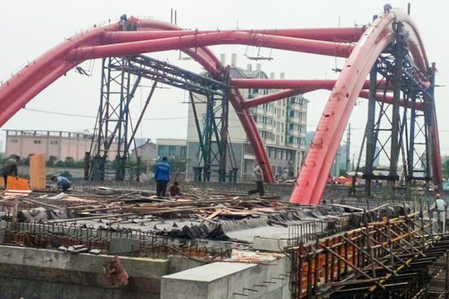 Jambatan Jalan Tashan Melintasi Sungai Xinlai, Daerah Laian, Wilayah Anhui